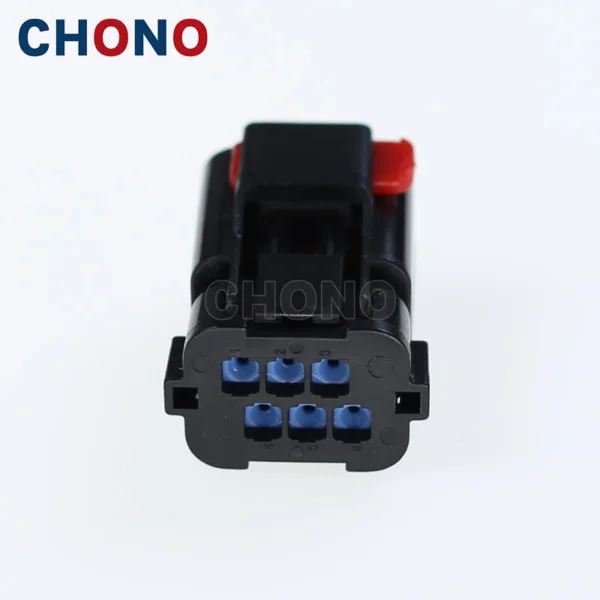 54200608 Delphi 6 Way 90 Degree Bulkhead Female Lamp Connector (2)