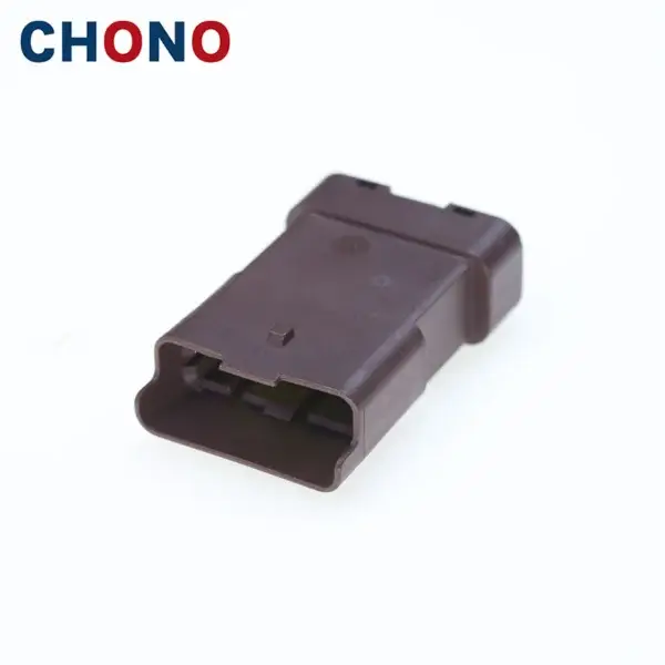 6 Hole Fci Brown Male Car Electrical Sealed Hybrid Connector