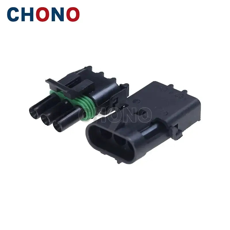 12015793 Gm 3 Way Female Delphi Injector Sensor Viechle Car Connector (5)