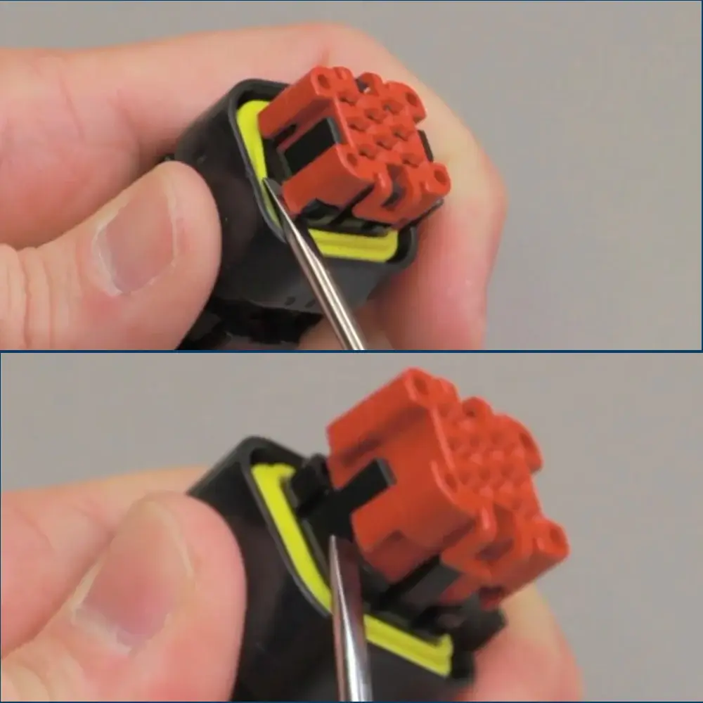 Use Screwdriver To Lift The Wedge Lock Up