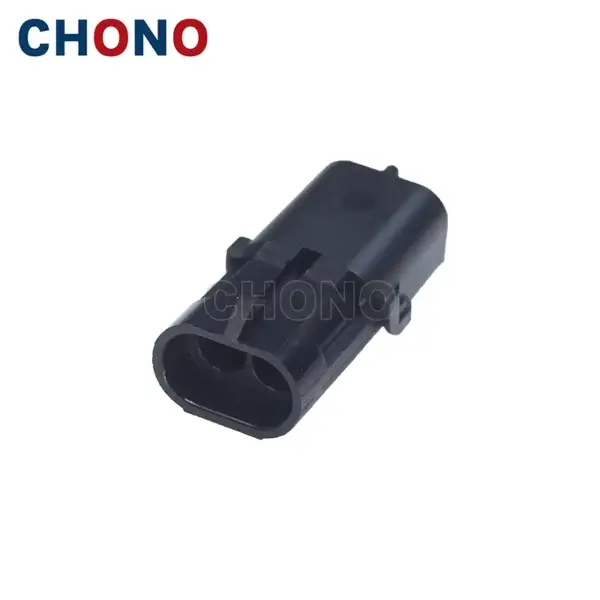 12010973 Delphi Aptiv Weather Pack 2 Pin Male Black Connector (2)