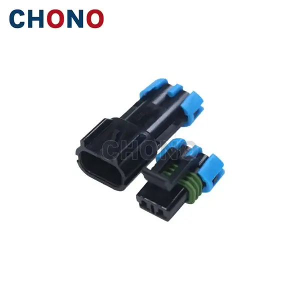 15300027 2 Way Female Metri Pack Gm Fan Sensor Auto Connector (5)