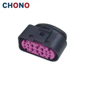 1j0 973 737 14 Way Female Headlight Waterproof Audi Automotive Connector